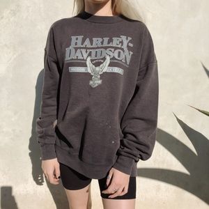 • long sleeve harley davidson crewneck •